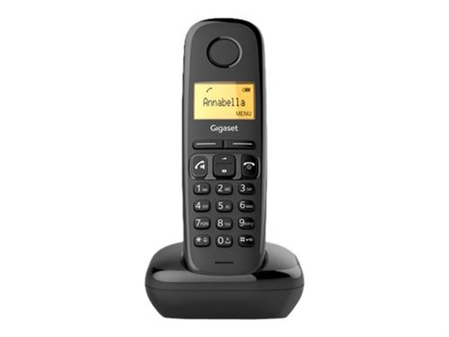 Gigaset A270 - Téléphone sans fil avec ID d appelant - DECT\GAP - noir