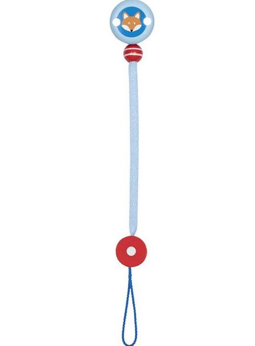 Heimess collier-sucette Fox junior 21 cm bleu/rouge