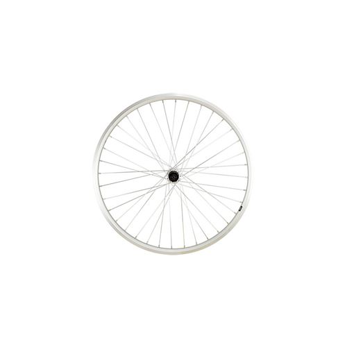 Roue vtt 26 ar blocage k7 jante argent mach1 er10 moy.shim tx500 v-brake 8/9/10v
