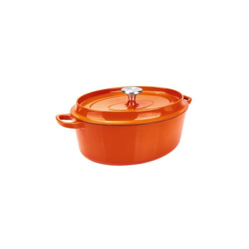 Berndes Cocotte A Rotir Avec Couvercle Specials Fonte - O 29 Cm - Orange
