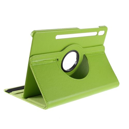 Générique Vert Etui En Pu Avec Support Rotatif Pour Votre Samsung Galaxy Tab S6 Sm-T860 (Wi-Fi) - Image 1