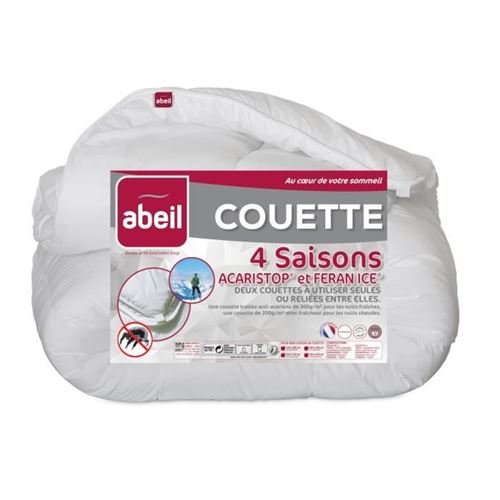 ABEIL  Couette 4 Saisons ANTI-ACARIENS 240x260cm