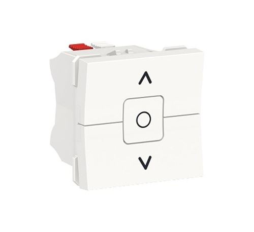 Schneider Electric Blanc Interrupteur Volet-Roulant 3 Touches 6 A 2 Modules Unica - Image 1