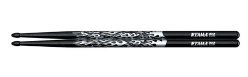 Tama 5B-F-BS - Baguettes batterie Rhytmic Fire 5B - Japenese Oak Serie - Noir