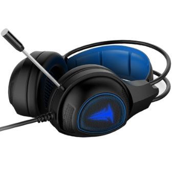 Casque filaire Gaming Alpha Omega Players Berserker Frodi pour PC/PS4/Xbox One/Nintendo Switch/Smartphone/Tablette Noir et Bleu