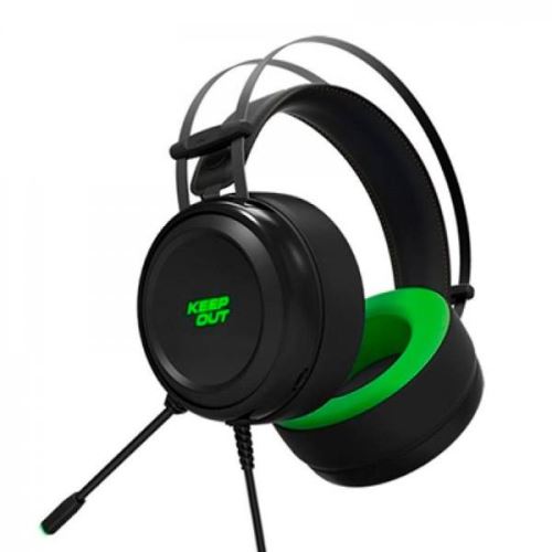 Écouteurs avec microphone de jeu KEEP OUT HX10 Noir Vert