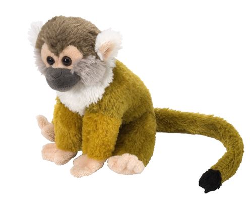 Wild Republic Squirrel Monkey Plush, Peluches, Peluches, Cadeaux pour enfants, Cuddlekins 8 Pouces