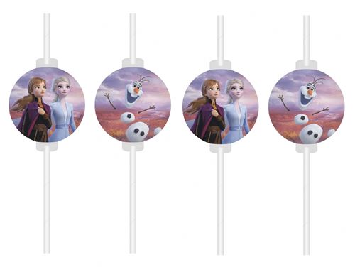 Disney pailles Surgelées 2 24 cm 4 pièces multicolores