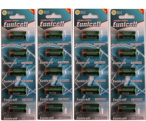 Lot de 20 piles alcalines 4LR44 6 V EUNICELL sous blister