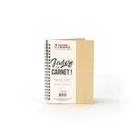 Carnet kraft à spirales - Papier noir - 18 x 13 cm - Graine Créative