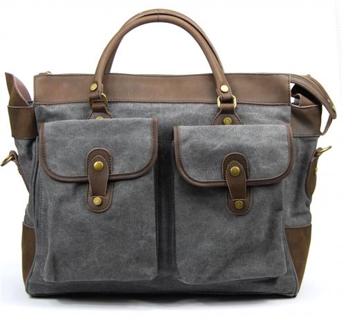 OH MY BAG Sac porté épaule Toile porté épaule main bandoulière et de travers Femmes - modèle ZANZIBAR Gris