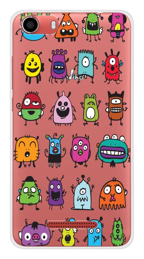 Coque en silicone imprimée compatible Wiko Lenny 2 Alien