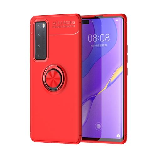 Coque en TPU + métal avec béquille rouge pour votre Huawei Nova 7 Pro 5G