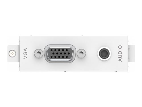 Multiprise Vision TC3 VGAF3.5MM 2 prises VGA et 3,5 mm blanche compacte - Image 2