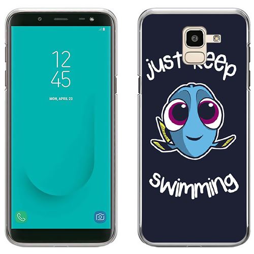 Coque pour Samsung Galaxy J6 -  Just Keep Swimming
