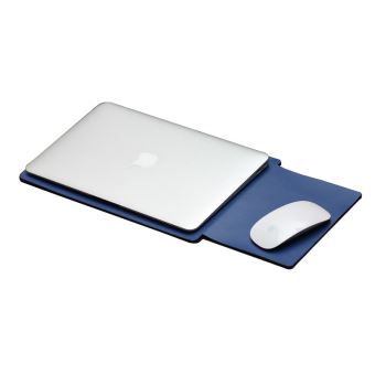 Etui Housse en PU cuir durable pour votre MacBook Retina 12 Pouce A1534 Bleu fonc