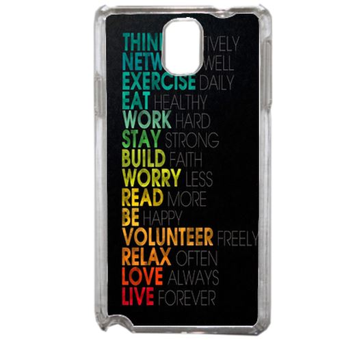 Coque Motivate Compatible Samsung Galaxy Note3 Transparent