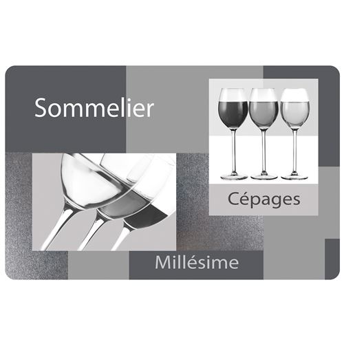 set de table 28.5 x 44 cm polypropylene opaque sommelier