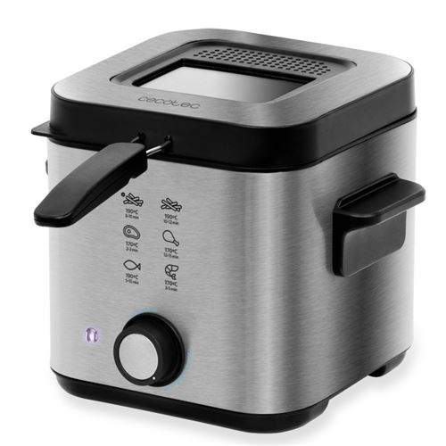 Cecotec CleanFry Infinity 1500 - Friteuse - 1.5 litres - 900 Watt - acier inoxydable
