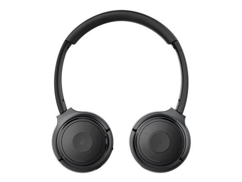 V7 HB600S - Headset - op oor - Bluetooth - draadloos - grijs, zwart