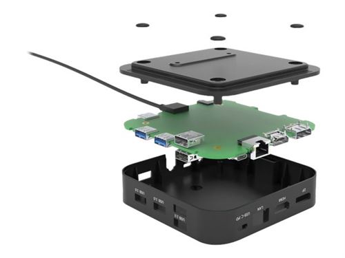DICOTA i-tec - Station d'accueil - USB-C - HDMI DP - GigE - 112 Watt