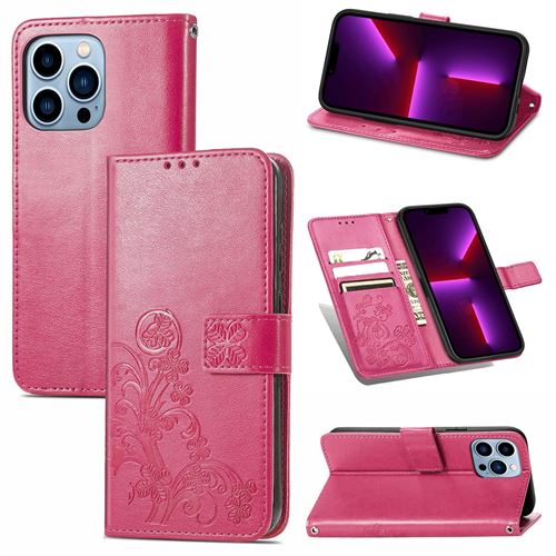 MPFRANCE Housse pour iPhone 13 Pro Rose [Fleur de Lys]