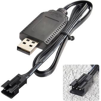 Câble De Charge USB Lipo 3,7 V 500 MA – Connecteur XH2.54 – Pour Drone, Quadricoptère, Bateau RC – Longueur 67 Cm – Protection Surcharge