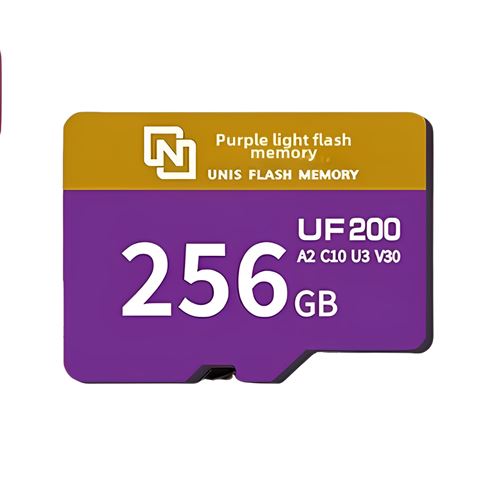 Carte MicroSD GANGXUN UNIS UF200 256GB – Haute Vitesse et Grande Capacité pour Vidéos 4K