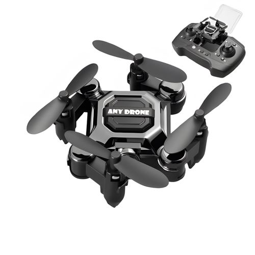 Drone SZSMART Noir Avion pliable portable à altitude fixe pour enfants 2 Batteries Autonomie 10 Min