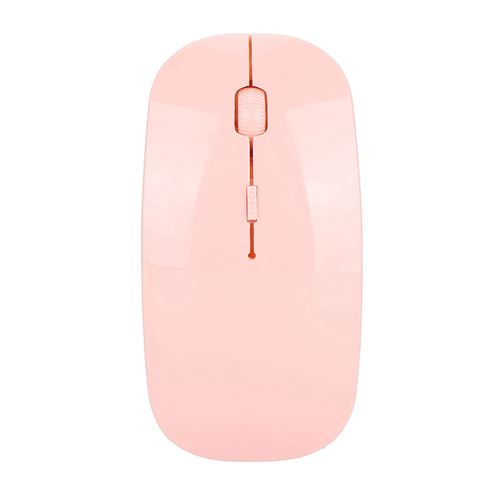 Souris sans fil 2.4G avec récepteur USB 800-1200-1600dpi Rose