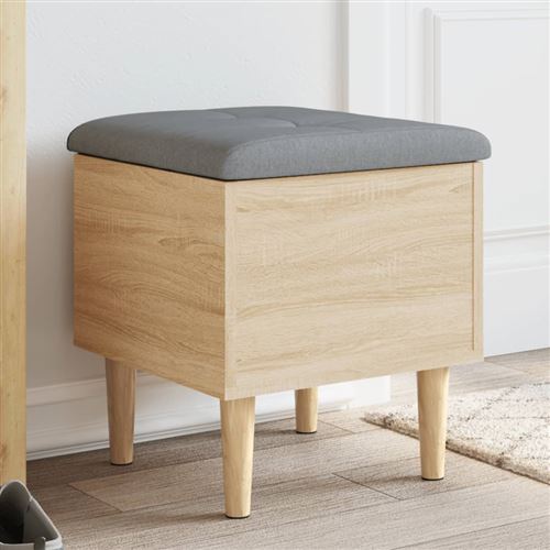 vidaXL Banc de rangement chêne sonoma 42x42x46 cm bois d'ingénierie