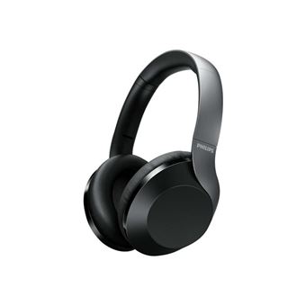 Philips TAH8505BK - Écouteurs avec micro - circum-aural - Bluetooth - sans fil, filaire - Suppresseur de bruit actif - isolation acoustique - noir