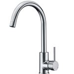 Robinet mitigeur d'evier cuisine bec haut rotatif design chrome