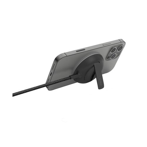 Belkin BoostCharge Pro - Plot de charge sans fil - 15 Watt - Fast Charge (magnétique) - noir - pour Apple iPhone 12, 12 mini, 12 Pro, 12 Pro Max