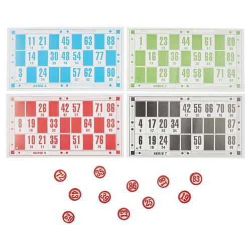 Mister Gadget - Jeu de loto 48 grilles 90 jetons 