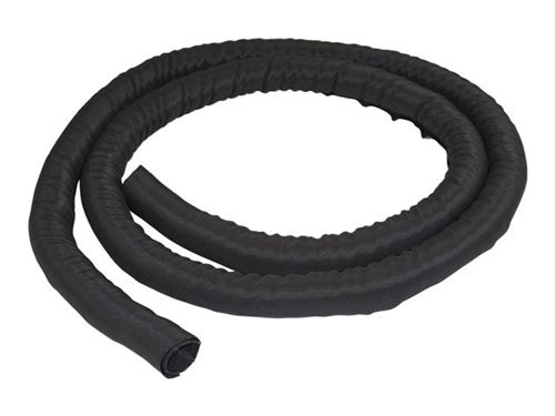 StarTech.com Passe-câble de 2 m - Gaine tressée auto-fermante - Gestionnaire de câbles en tissue trimmable (WKSTNCM) - Kit de gaines pour câbles - noir - 2 m