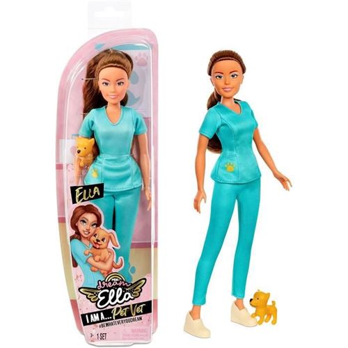 Dream Ella I Am Fashion Doll - Vétérinaire - Poupée Mannequin 29 Cm
