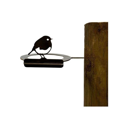 Comparer les prix de Metalbird - Support pour bol mangeoire en acier corten Bird