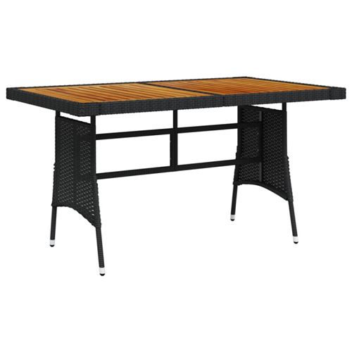 Vidaxl Noir Table De Jardin 130X70x72 Cm - Image 2