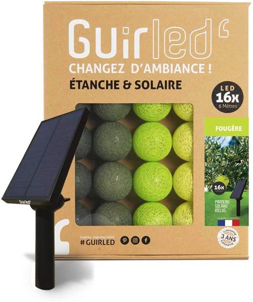 Guirlande boule lumineuse 16 LED Outdoor - Fougère