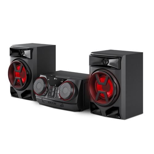 LG Electronics Kompakte Hi-Fi Anlage mit 300 Watt Xboom CK 43N Multicolor Lautsprecher Beleuchtung USB Auto DJ; Kompakt Anlage