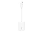 Belkin Connect Audio + Charge - Casque/adaptateur de charge USB-C vers USB-C - 24 pin USB-C mâle pour 24 pin USB-C femelle - 14 m - blanc - USB Power Delivery (60W)