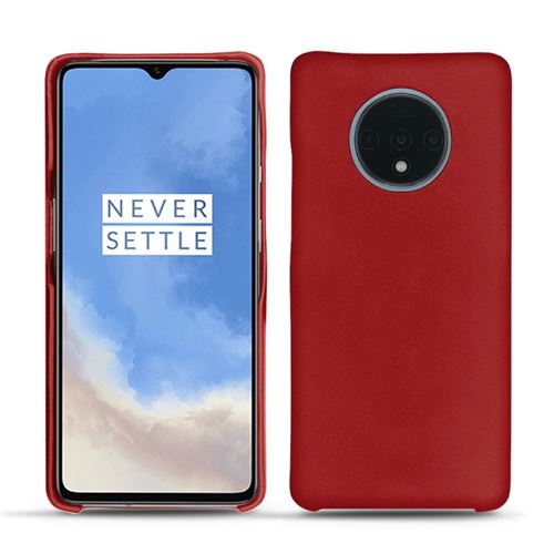 Coque cuir pour OnePlus 7T - Coque arrière - Cuir Perpétuelle - Rouge - NOREVE