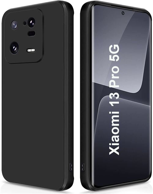 Coque Silicone Noir Pour Xiaomi 13 Pro Little Boutik©