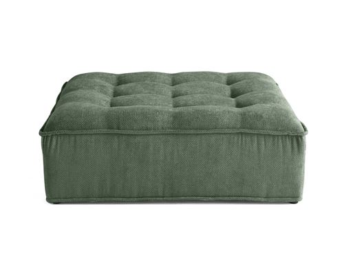 Non Communiqué Marisol - Pouf Modulable - Velours Texturé - Vert