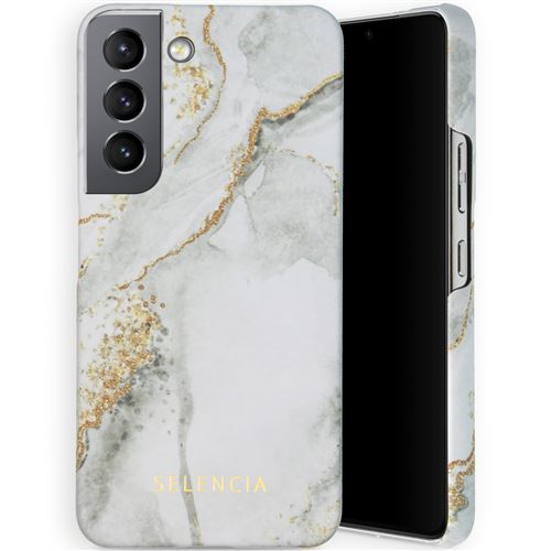 Selencia Coque Maya Fashion pour Samsung Galaxy S22 Marble Stone
