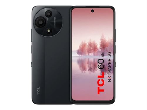 TCL 60 SE NXTPAPER - 5G smartphone - double SIM - RAM 8 Go / Mémoire interne 256 Go - microSD slot - 6.7 - 1600 x 720 pixels (120 Hz) - 2x caméras arrière 50 MP, 5 MP - front camera 8 MP - gris sidéral