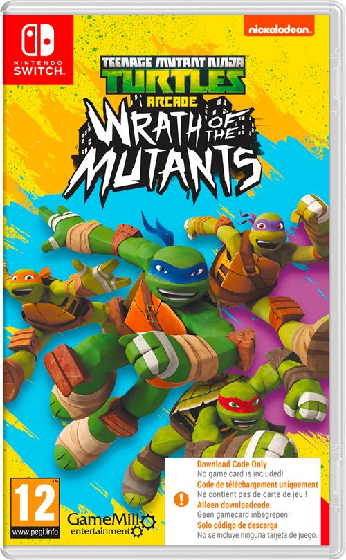 GAMEMILL ENTERTAINMENT Teenage Mutant Ninja Turtles : Wrath of the Mutants (Code in a Box) Switch