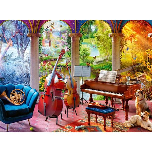 Non Communiqué Puzzle 100 Pièces : Les 4 Saisons En Musique