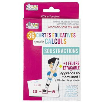 Jeu de 36 cartes éducatives pour apprendre les divisions - JEUX 2 MOMES - 1